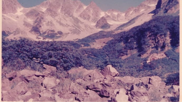 涸沢・テント場&大雪渓☆昭和35年8月の旅