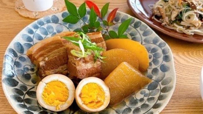 豚角煮、チャプチェ