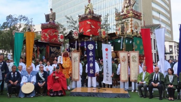 100年の時を経て~復活して「江戸型山車」の巡行 令和元年 赤坂氷川神社