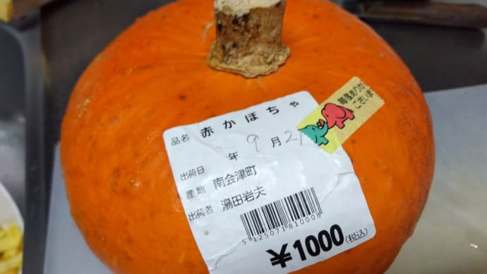 会津の赤カボチャ&菜園事