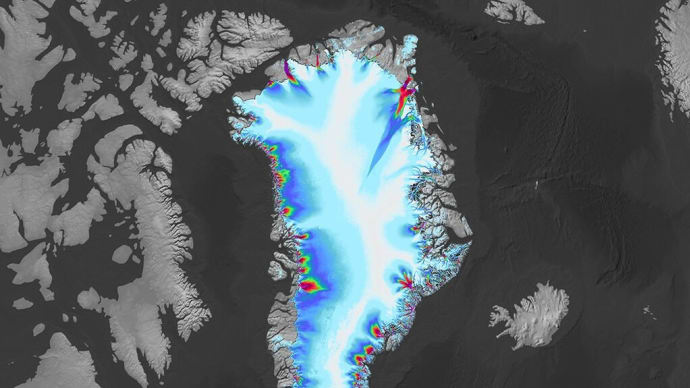 グリーンランドの後退する氷河は地域の生態系に影響を与える可能性がある