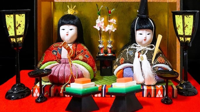 桃の節句　～関西風 木目込み人形と、関東風 ちらし寿司～