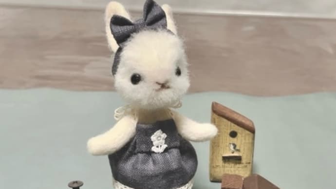 白い🐇ちゃんと小さな🏠