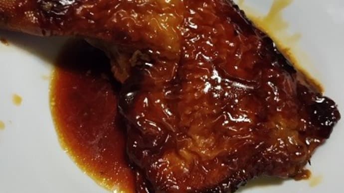 【12/24晩御飯】国産鶏ローストチキン、びみょ~なとこなんだね:P