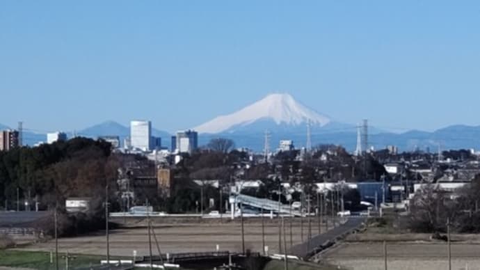 今朝の富士山&ハギレポーチ