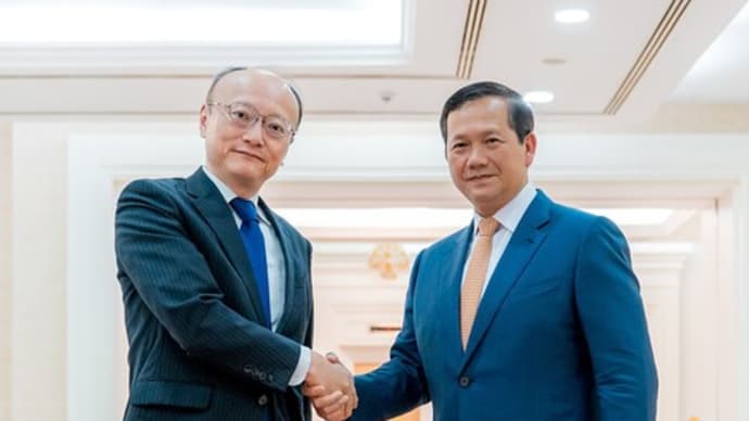 アジア開発銀行総裁 カンボジア初訪問 首相・中銀総裁等と面談