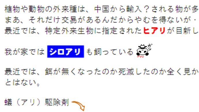 蟻（アリ）退治