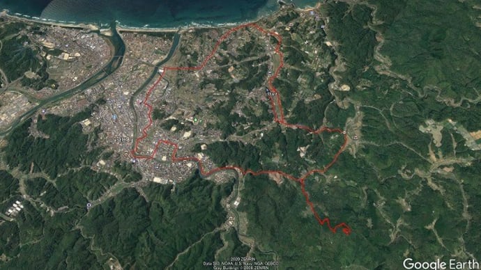 桜を見に比礼振山へサイクリング
