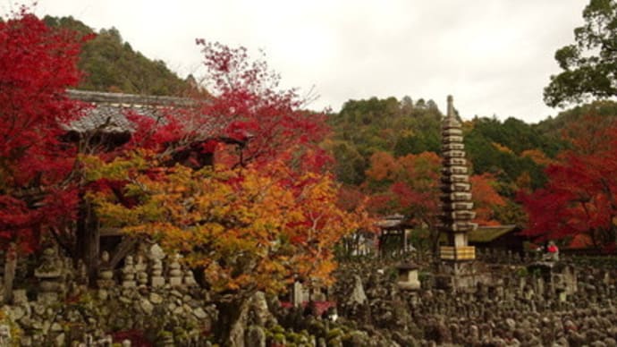 化野念仏寺、美しい墓場の紅葉・前編　＠　京都妖怪探訪（６６８）