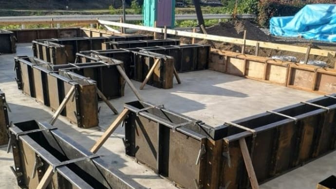 農免道路脇基礎工事~分譲地基礎工事