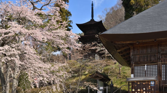 国宝 大法寺 三重塔・・・(小県郡青木村) ☆「見返りの塔」という名で親しまれています。