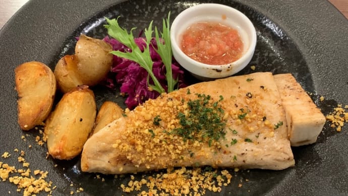 トロカジキの鉄板焼き