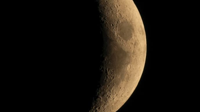 月面撮影(1月7日)月齢4.5