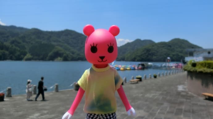 相模湖にハイキング