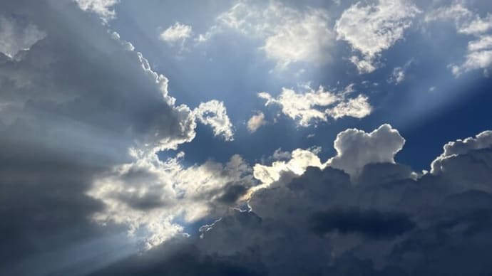 迎え盆 西の空