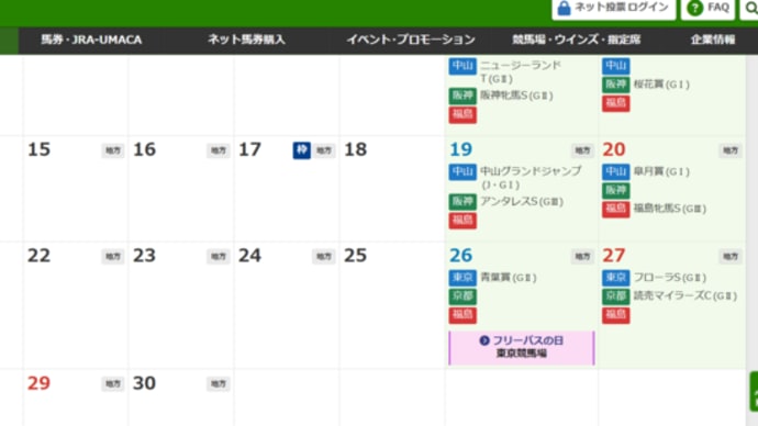 競馬 【2025/04/25追記】【2025/05/03追記】