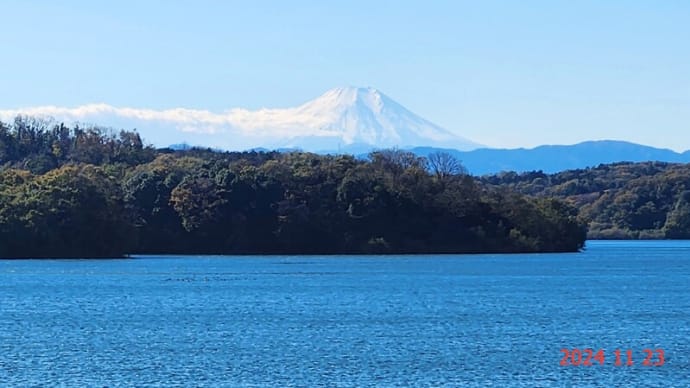 雪化粧した富士山(2024/11/23)