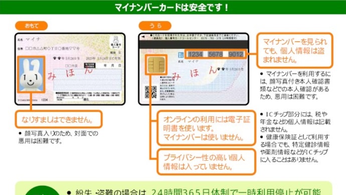 マイナンバーについて思うこと
