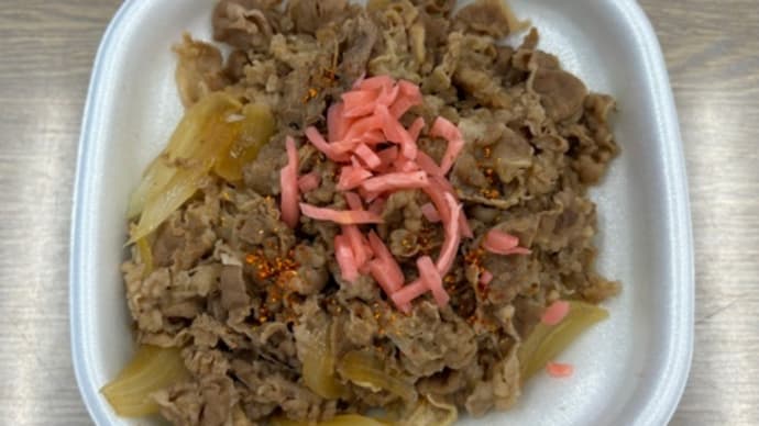 連日のすき家の牛丼!