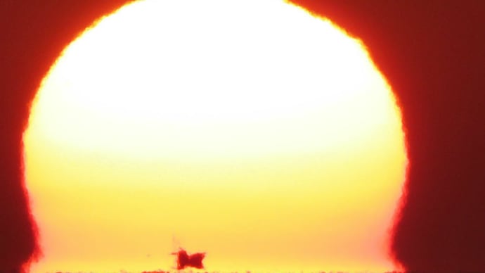 12月23日の達磨夕日