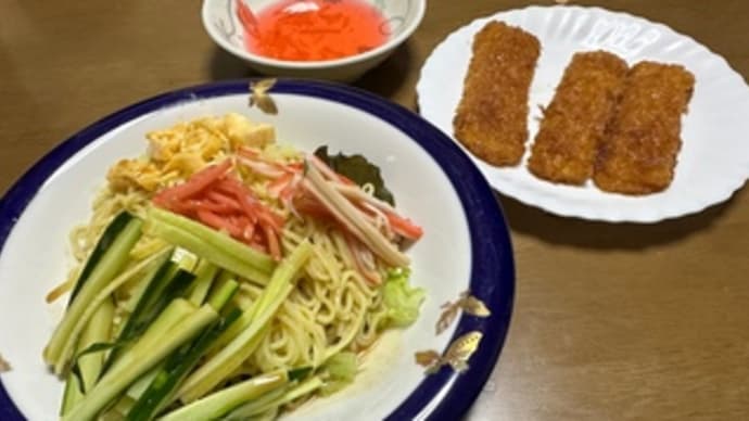 今日のランチ(冷やし中華)