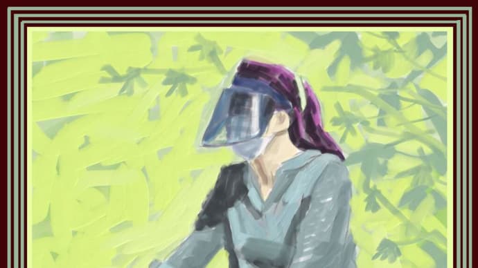 Masked woman 6357/マスクのおばさん