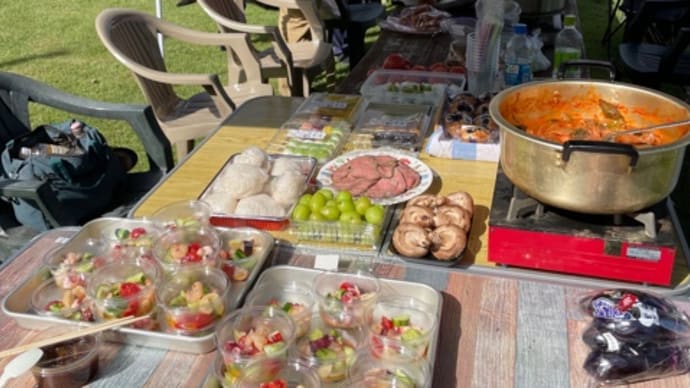 ドッグスクールでBBQ