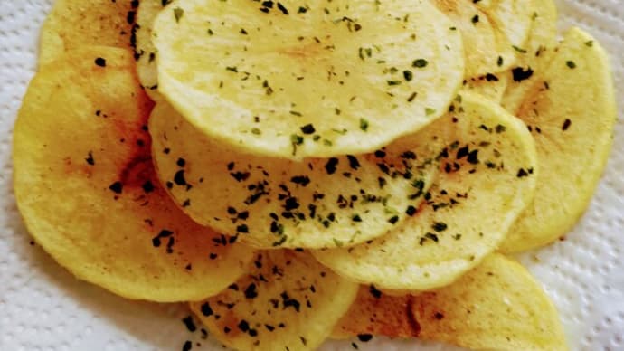 ほりたてジャガイモで ポテトチップス作り