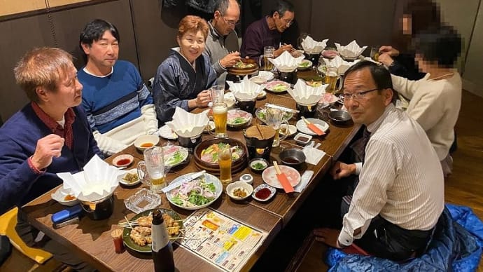 テニスの仲間「トライアングル」の忘年会 私は別メニュー