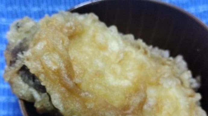 【02/13朝食】サツマイモ天、ちょろっと残ったご飯で済ませたんだね:P