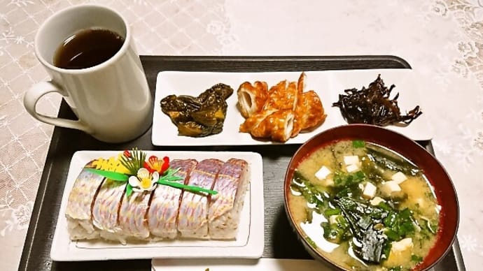 釣り魚のイトヨリダイの棒寿司(2020年1月1日)
