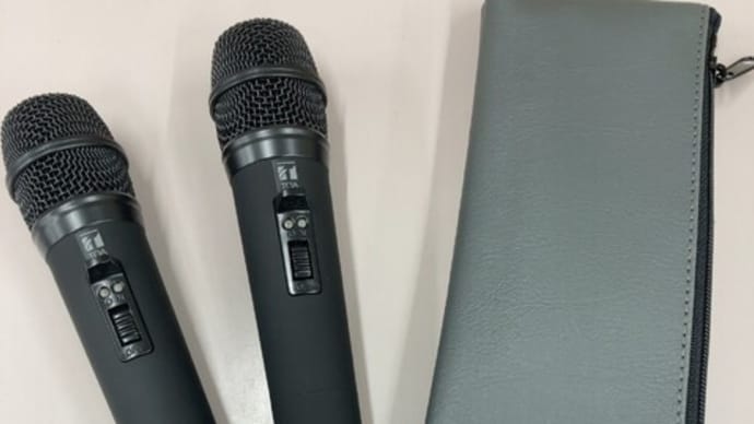 ワイヤレスマイクとピンマイクが新しくなりました。