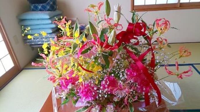 花束の生けかえ