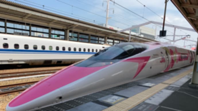 500系キティちゃんに乗って姫路城に行ってきました。