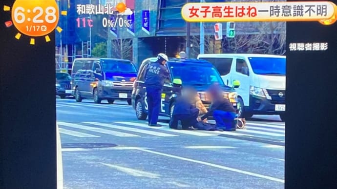 東京でクソ外道がタクシーで赤信号を無視して女子高生を撥ねて意識不明の重体に陥らせる