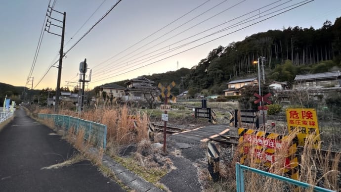 下り道踏切　本長篠〜三河大野