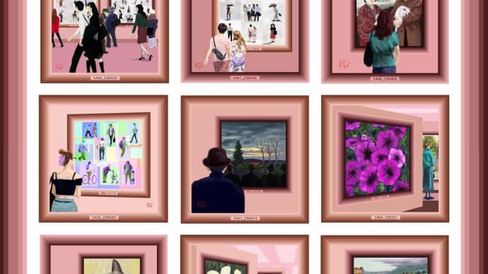 Picture in picture in picture　01　 5227／絵の中の絵の中の絵  01