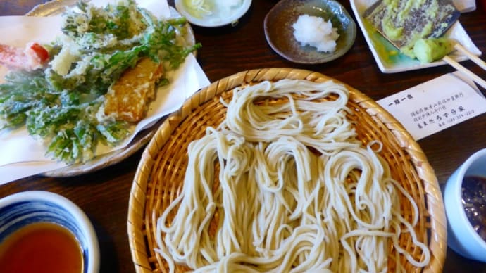 初夏の戸隠高原・・・散策の終わりは・・・戸隠蕎麦「うずら家」で・・・