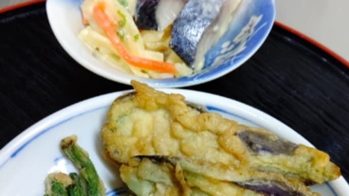 うちのごはん かあさんのてんぷら(^.^)