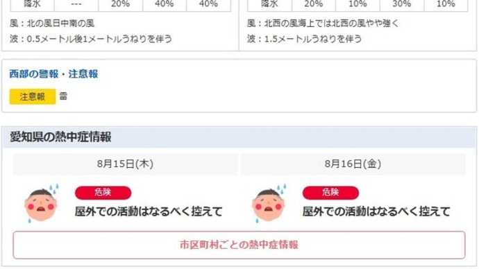 お盆最終日・・・・