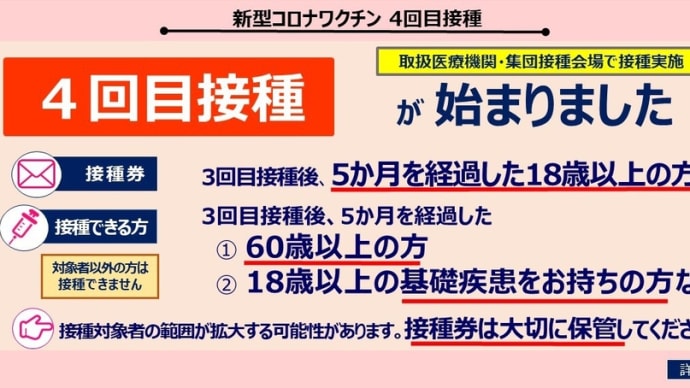 ワクチン、ワクチンって、うるさかったなあ