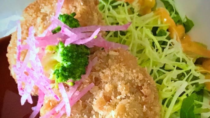 12月28日の日替り定食(650)は、手作りメンチカツ、自家製カツソースです。