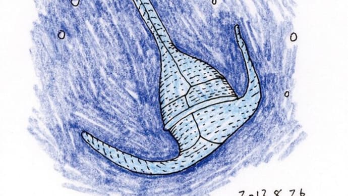 2013年08月26日習作模写等アナログツノオビムシイラスト。