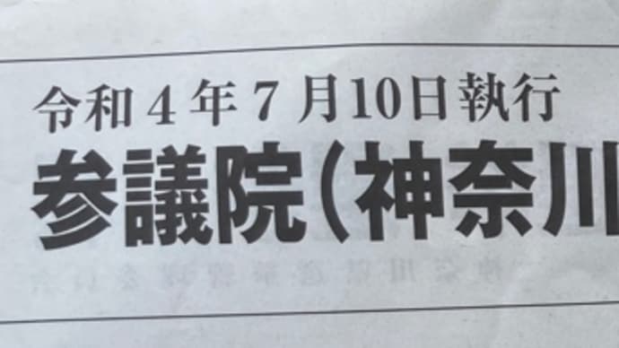 神奈川県選挙公報の概要と感想