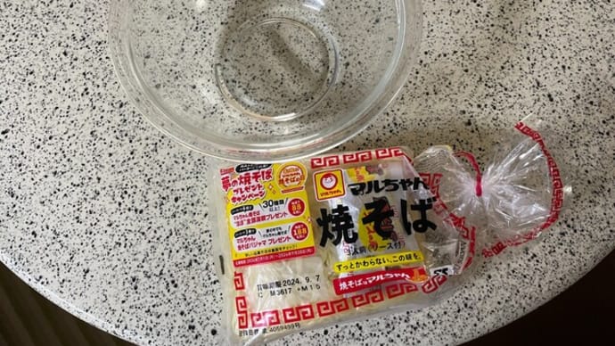 レンチンでソース焼きそば