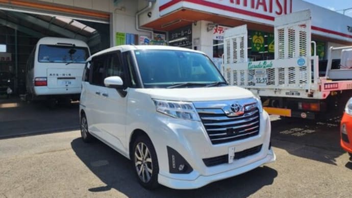 車検整備にご入庫頂きました「ルーミー」は提携の指定工場で作業が完了しました!