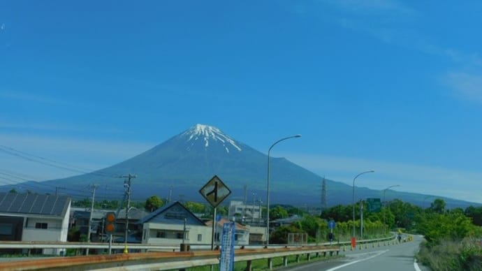 五月の富士山を見て