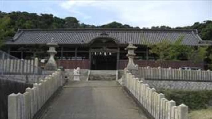 釜口八幡神社と平和観音像 in 兵庫県淡路市(旧東浦町)