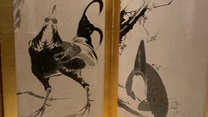 鶏のポーズに思わず　ミネアポリス美術館　日本絵画の名品　 伊藤若冲　サントリー美術館
