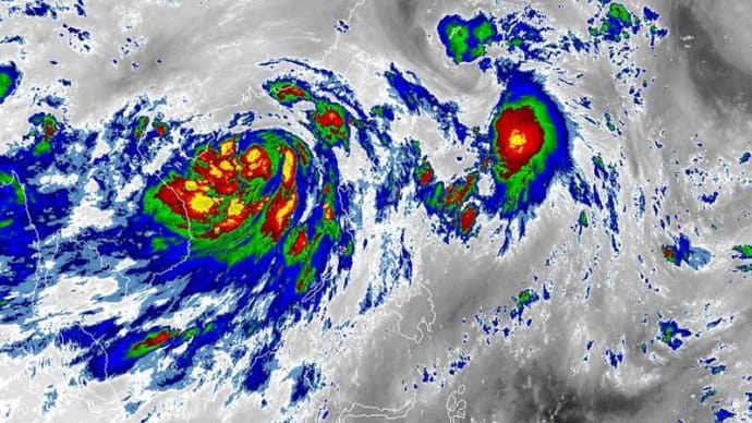 フィリピンの東で台風4号発生
